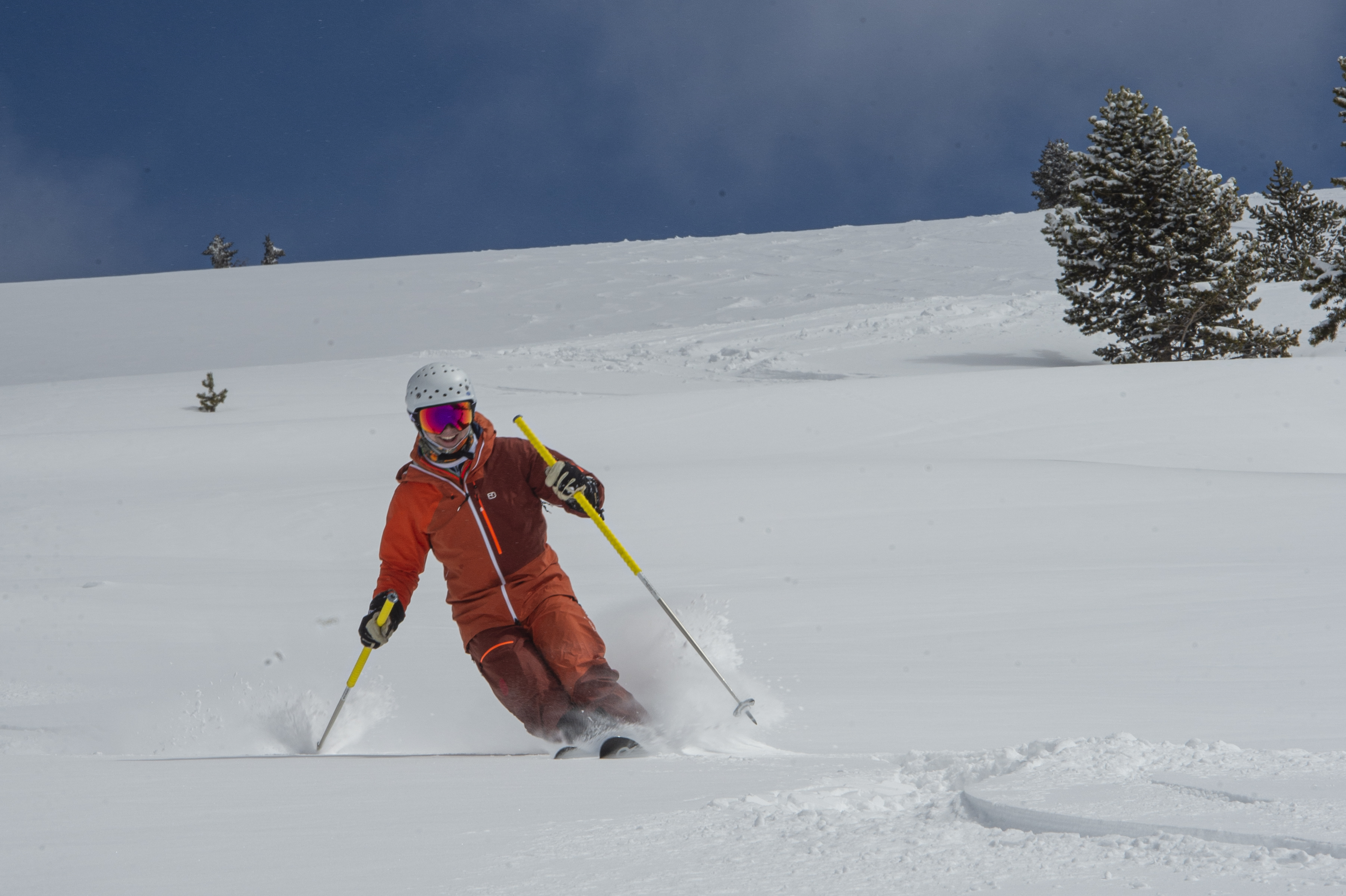 Skiing on Vail Pass